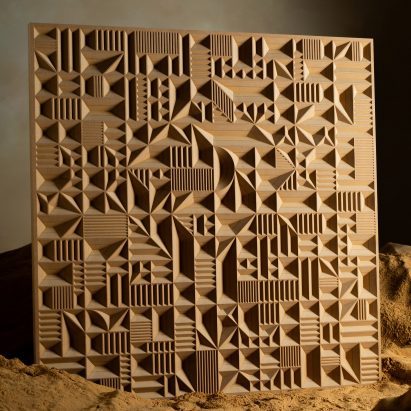 Carved MDF in Deus Ex Machina by Arno Hoogland