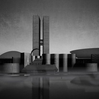 Visual of Castillo Congresso wall by Opposite Office, Brasilia