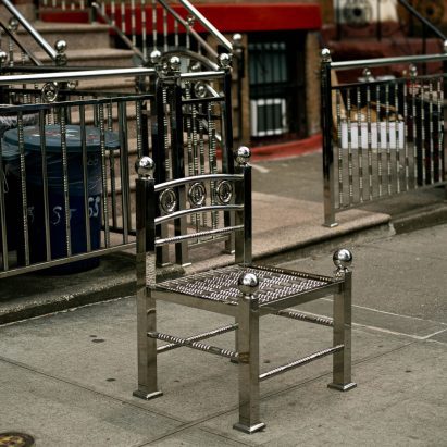 White Picket Chair by Han Seungmin