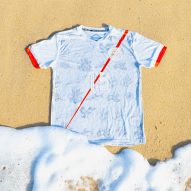 Marshall Islands football jersey "disappears" to visualise threat of rising seas