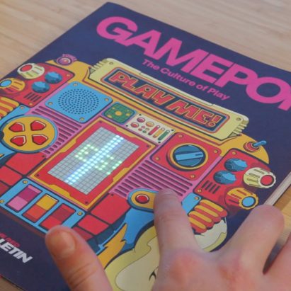 Playable Tetris cover of GamePop magazine by Red Bull and Kevin Bates
