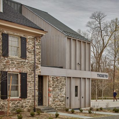 Stone and wood siding