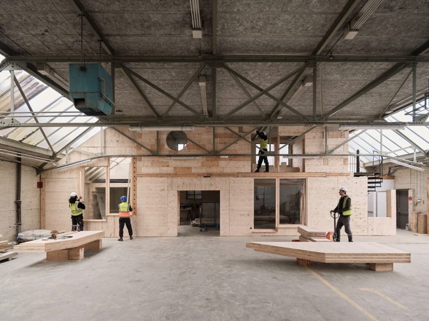 Tipping Point East circular construction hub by Yes Make, Resolve Collective and Material Cultures