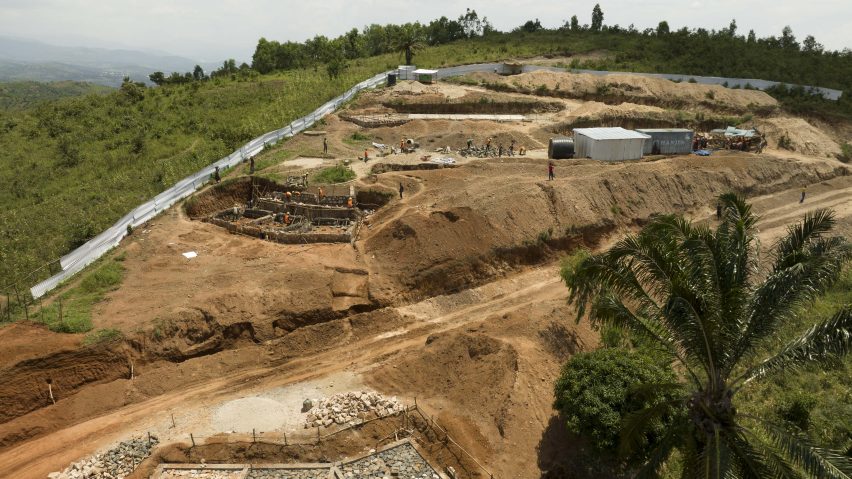 Site of Ineza Clinic in rural Burundi.