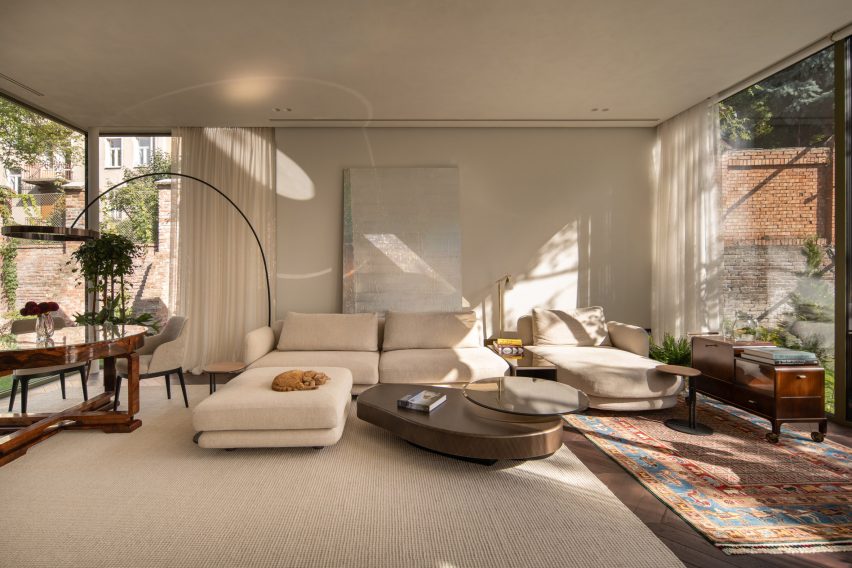 Living room of Ukrainian home