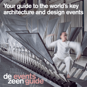 Photo of person walking through an installation